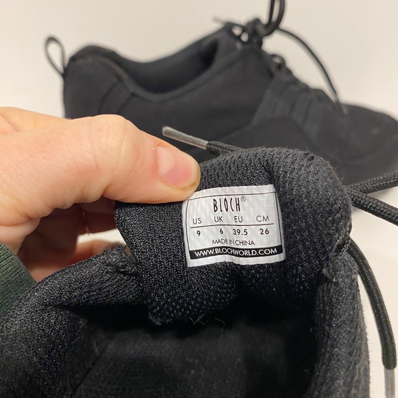 Bloch Canvas Boost Dance Sneaker in Black Size 9 - Picture 3 of 5